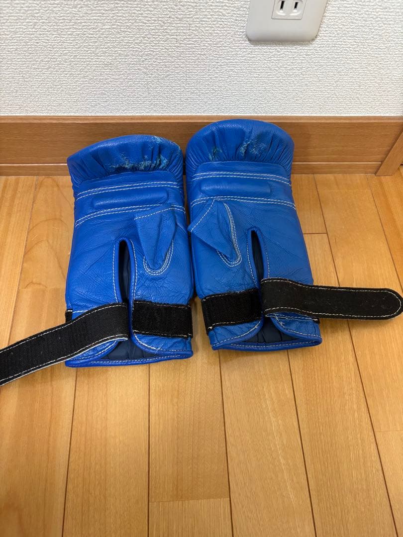 Winningウイニングボクシンググローブ 青マジックテープ式パンチンググローブ