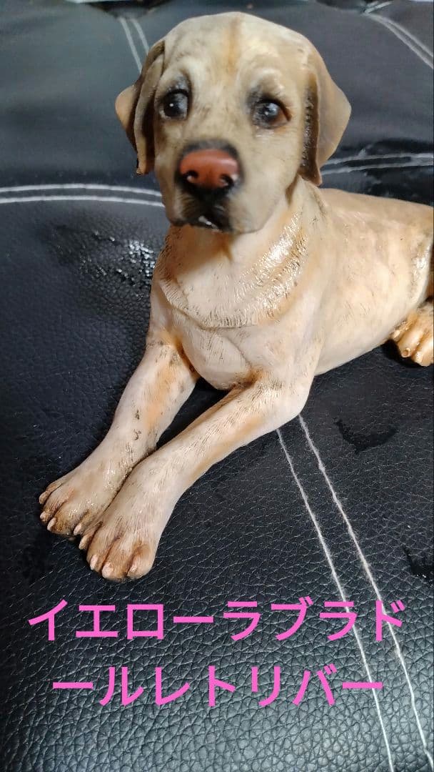 シェルティ　イエローラブラドール 犬　レトロ　　ヴィンテージ置物２点
