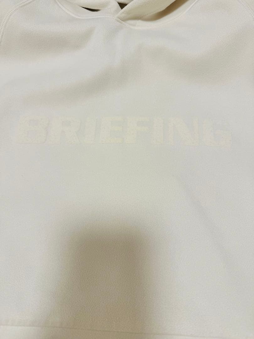 ブリーフィング⭐︎BRIEFING サイズMレディースフード付きホワイトセーター