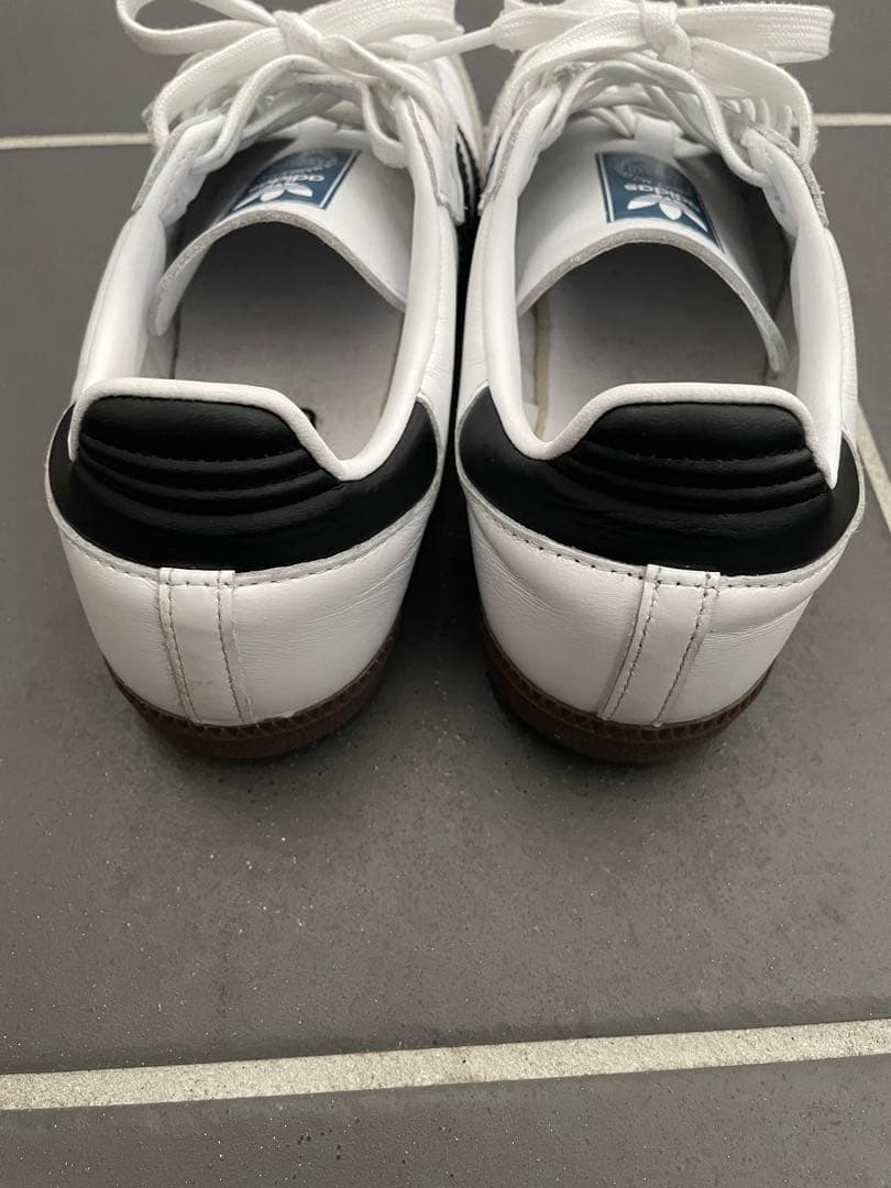 adidasサンバ　ホワイト　24.5cm 美品❣️