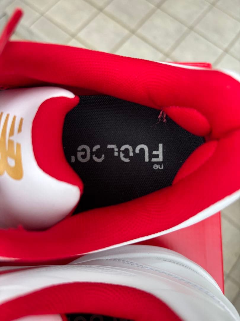New Balance スパイク 27.0cm ホワイト/レッド