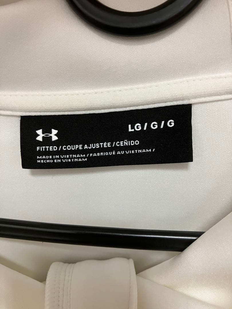 Under Armour フルジップジャケット L ホワイト/ブラック