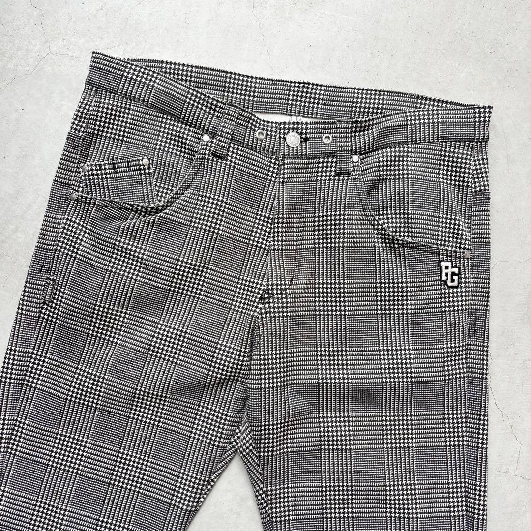 PEARLY GATES パーリーゲイツ 千鳥孔子柄 ストレッチパンツ ロゴ 5