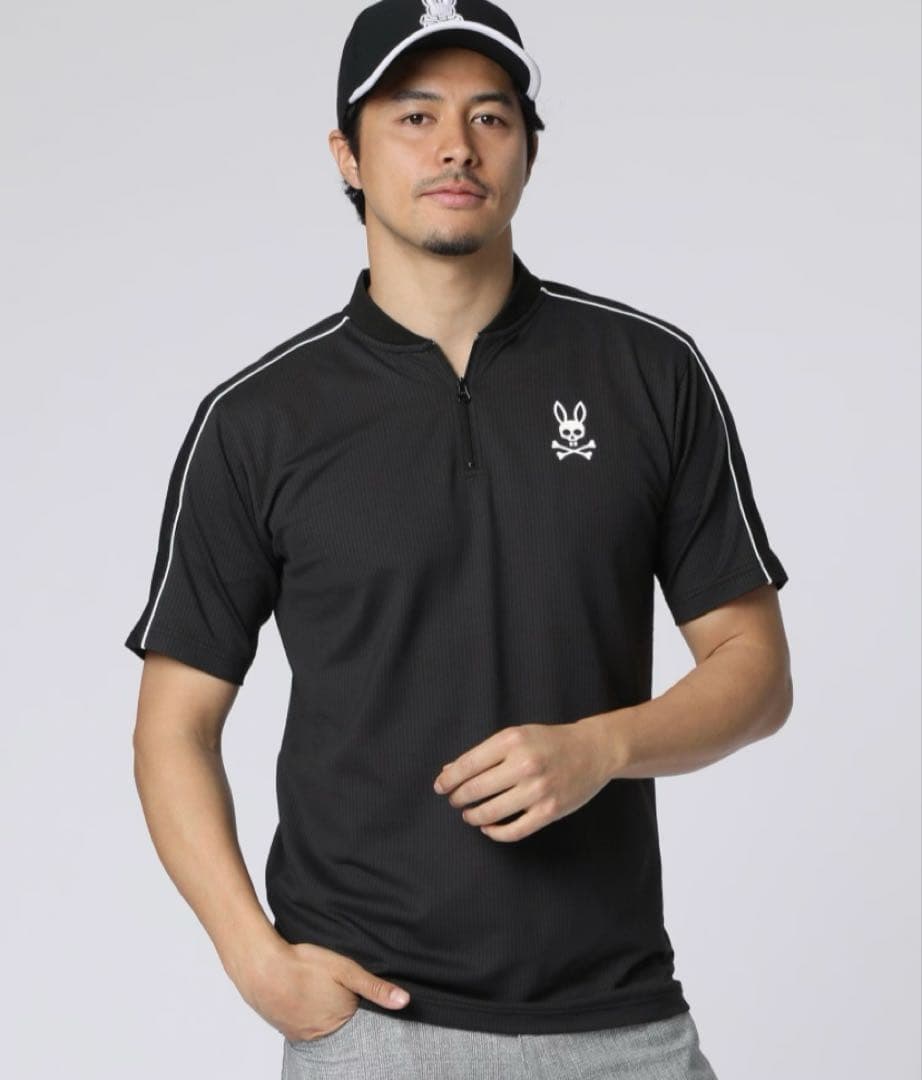 PSYCHO BUNNY [GOLF] ハーフジップ ヘンリーネックTシャツ