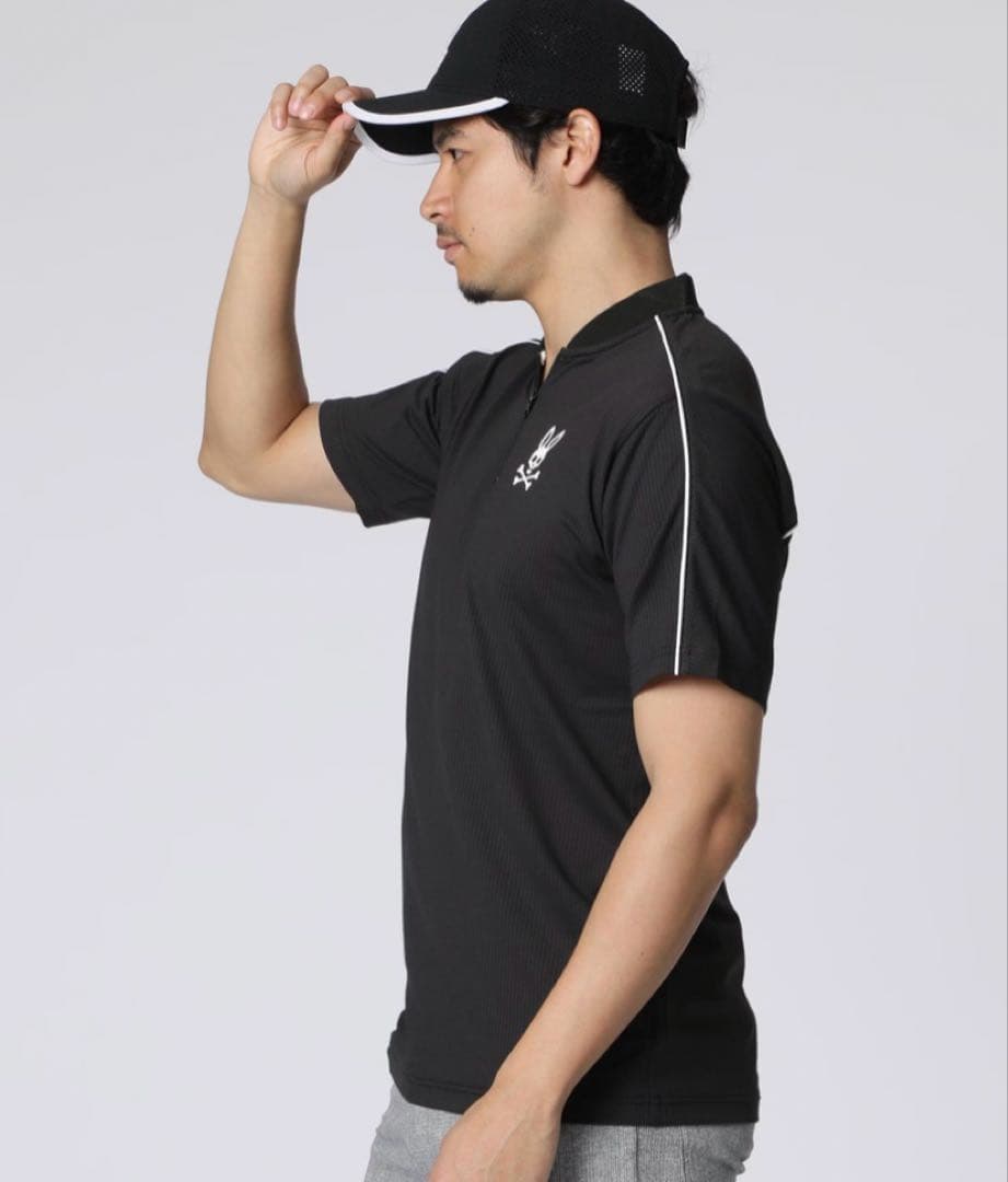 PSYCHO BUNNY [GOLF] ハーフジップ ヘンリーネックTシャツ