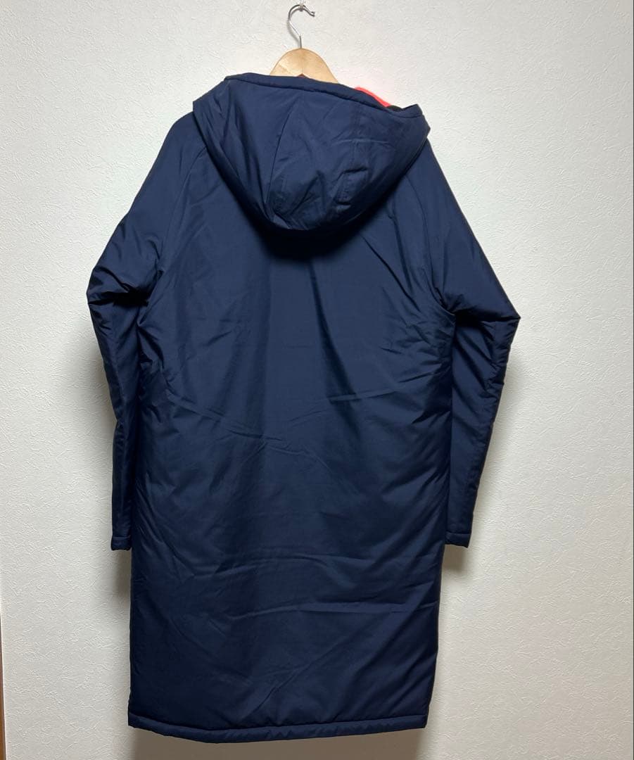 超美品　asicsアシックス 中綿ロングコート ベンチコート