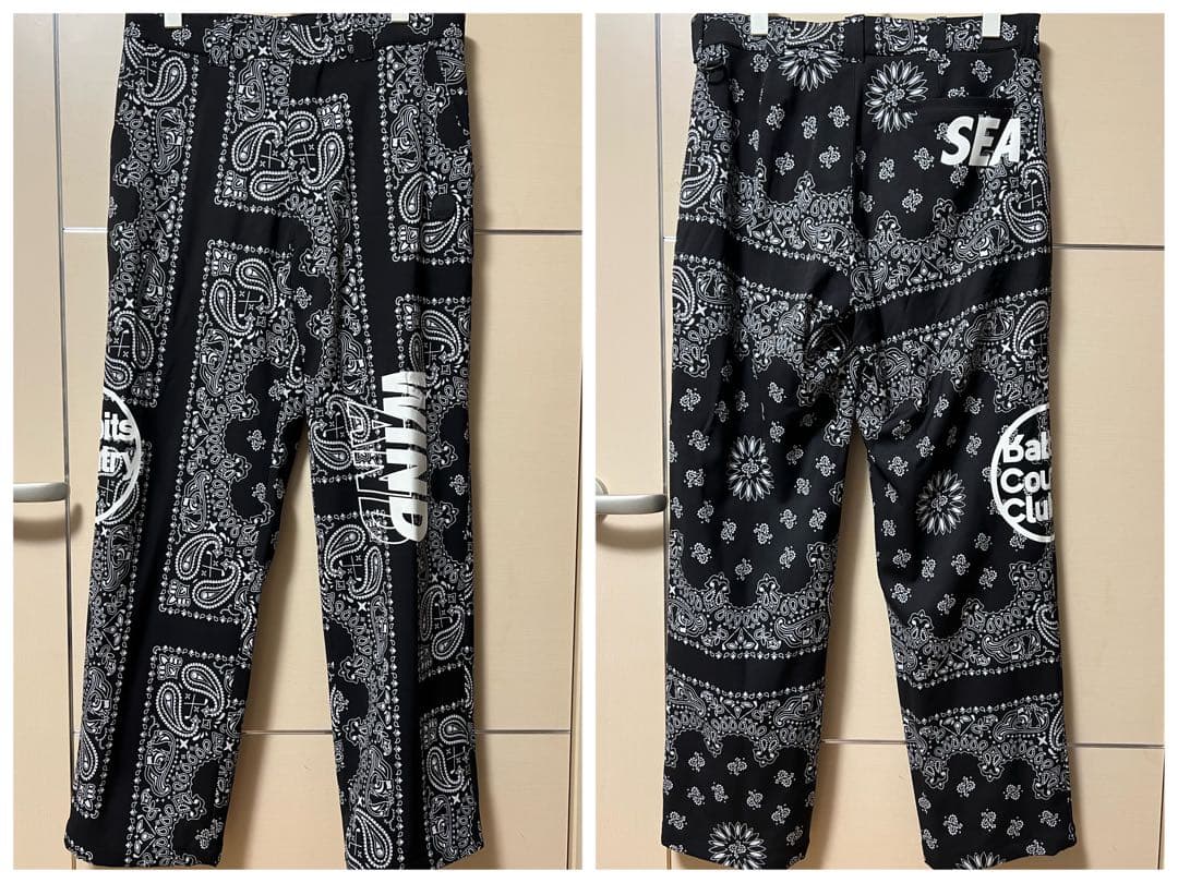【完売品】 WIND AND SEA × FR2 GOLF ペイズリー パンツ