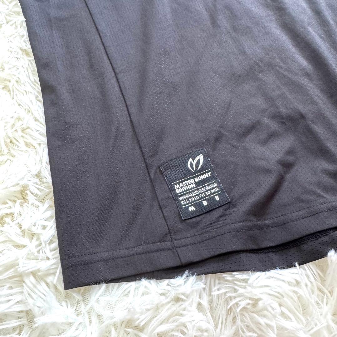 【極美品】マスターバニーエディション　ロゴ　半袖　ポロシャツ　XL ブラック