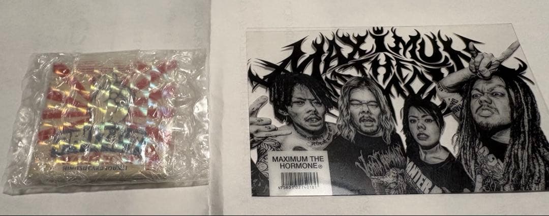 マキシマムザホルモン 当たりプルーフ マグネット ホルモン 透明カード付き