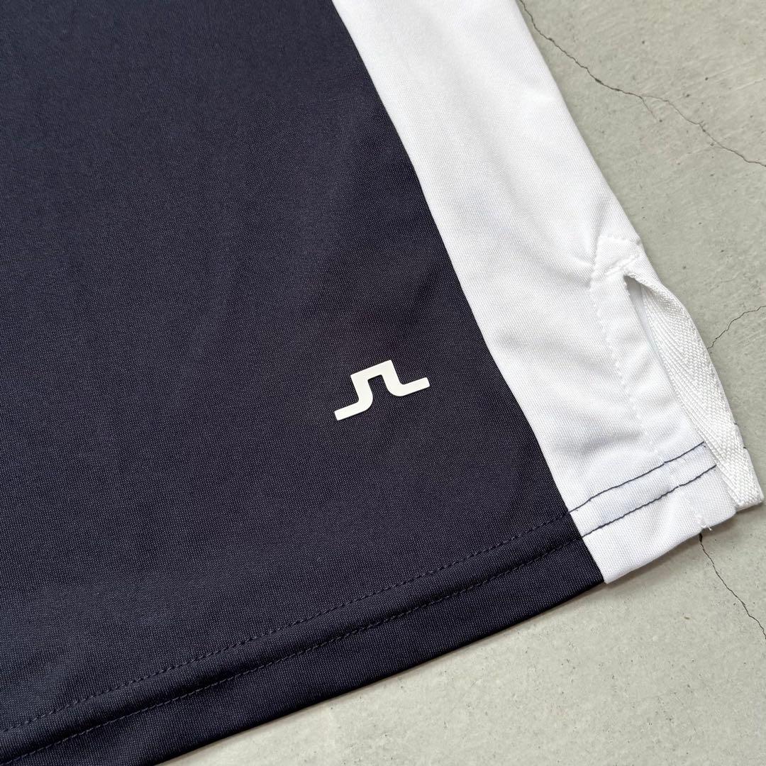 【美品】J.LINDEBERG ジェイリンドバーグ ハイネックハーフジップシャツ
