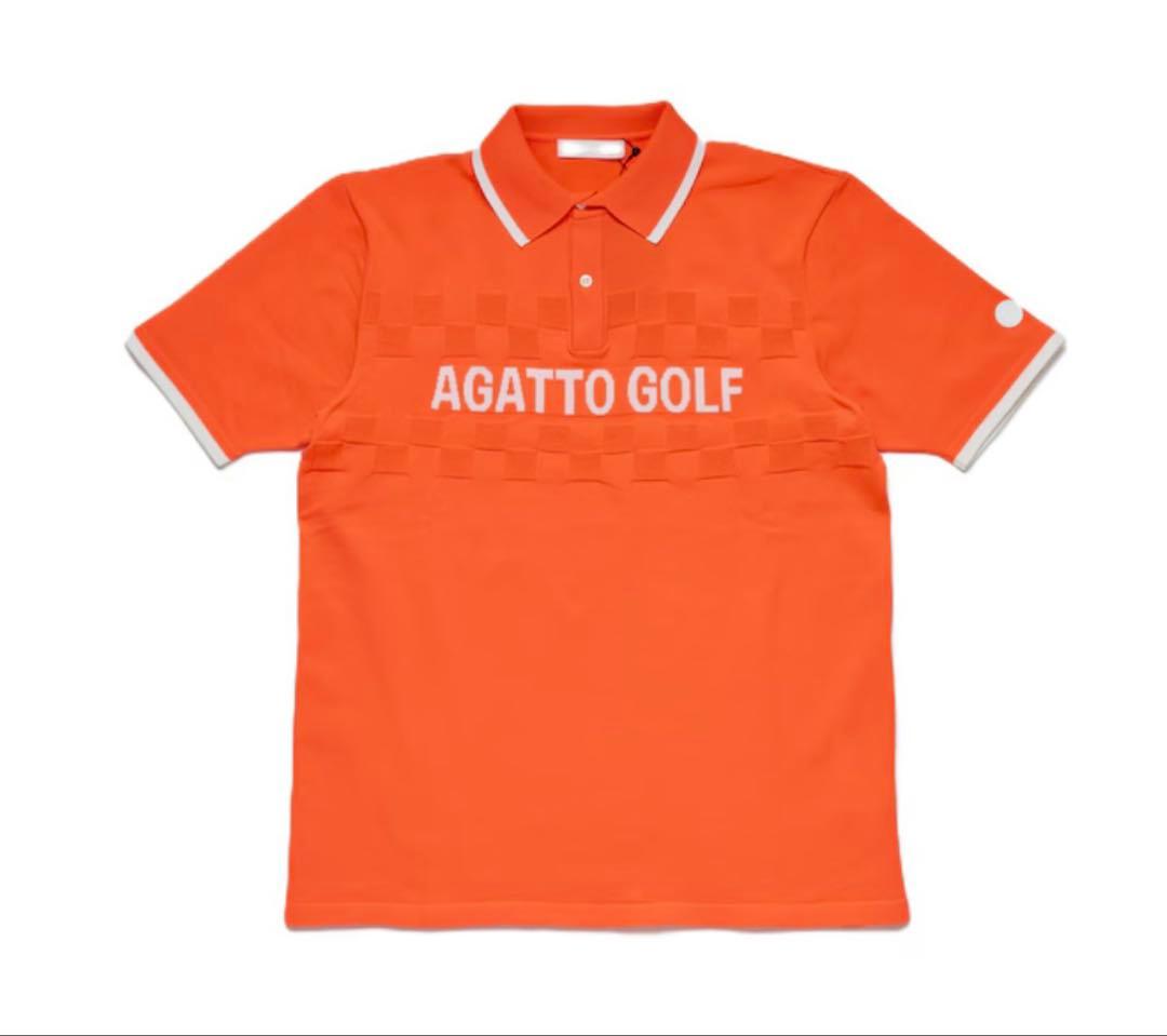 AGATTO GOLF・オレンジ・ポロシャツ・XL・堀川未来夢・ゴルフ