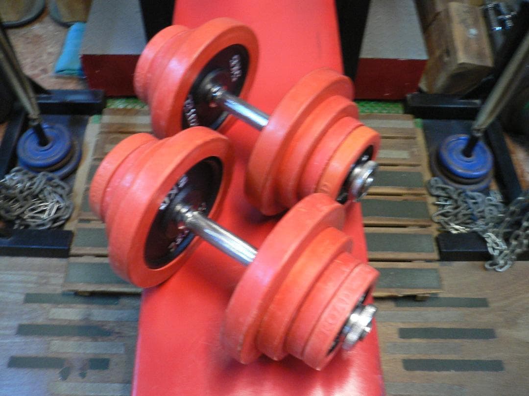 45kg set ゴムカバー付き　ダンベル
