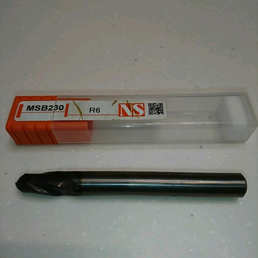 NS MSB 230  R6  ２枚刃  エンドミル