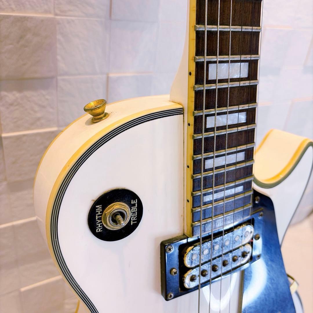 【音出し◯】MAISON メイソン　エレキギター　レスポール　カスタム　ホワイト