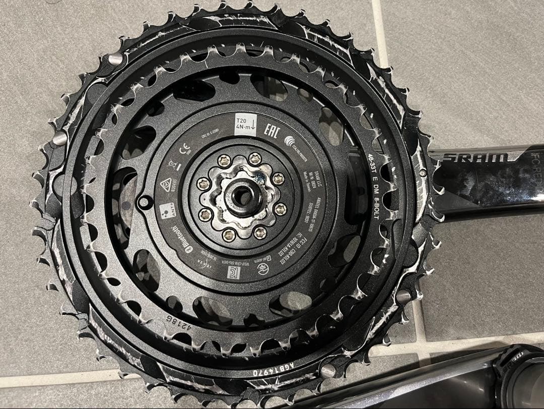 Sram Red AXS パワーメーター付きクランクセット 46/33 170