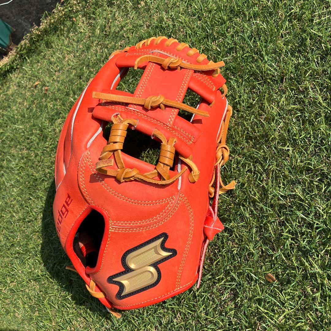 【美品】SSK proedge プロエッジ 軟式グローブ オレンジ 左手 内野用