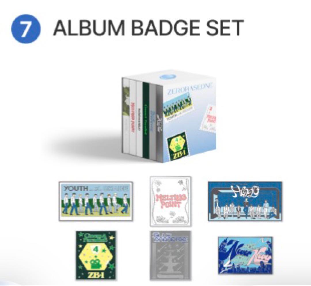 zb1 ゼベワン　MD ソウルコン　album badge set バッチ