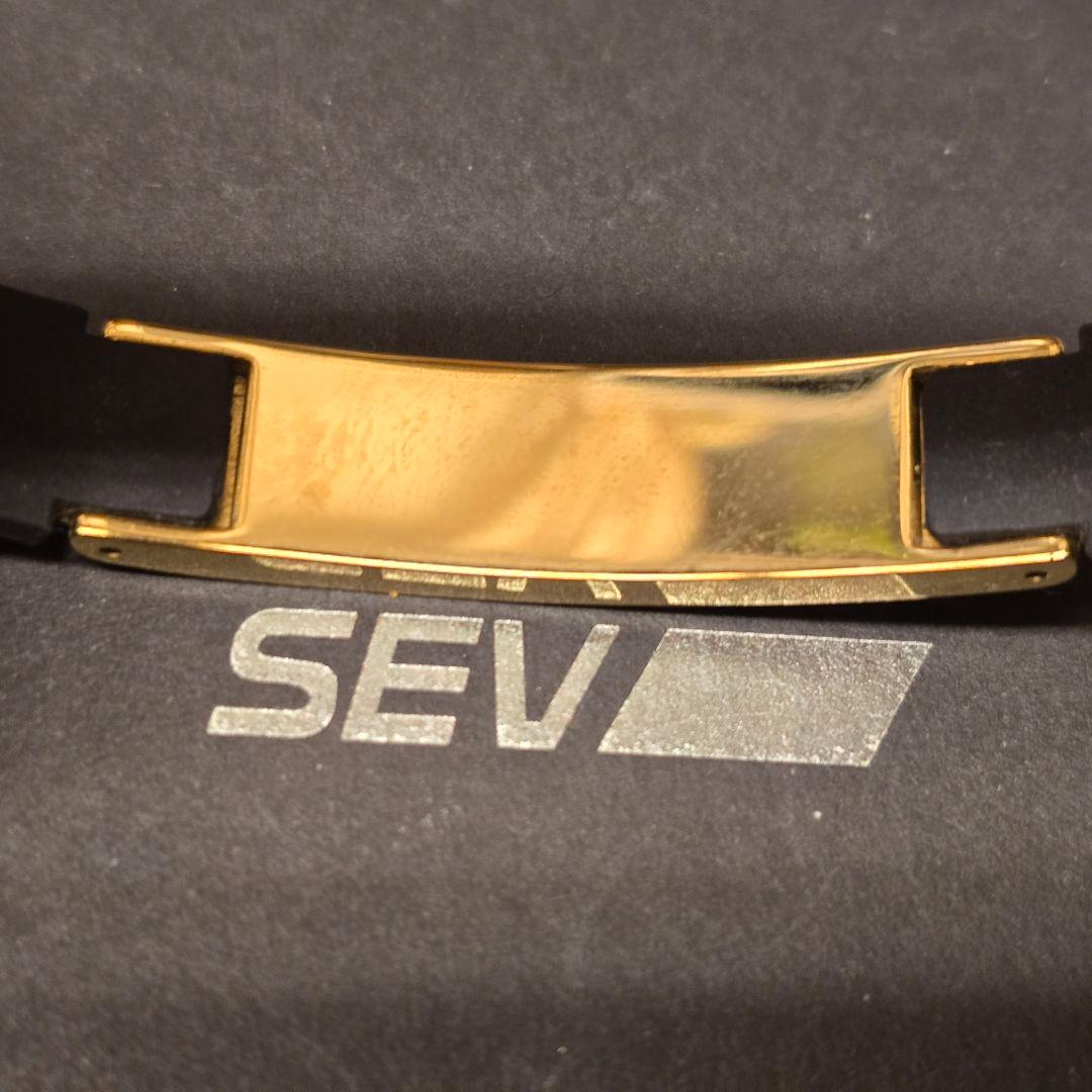 売り切り!!! SEV ブラック ゴールド ブレスレット2G