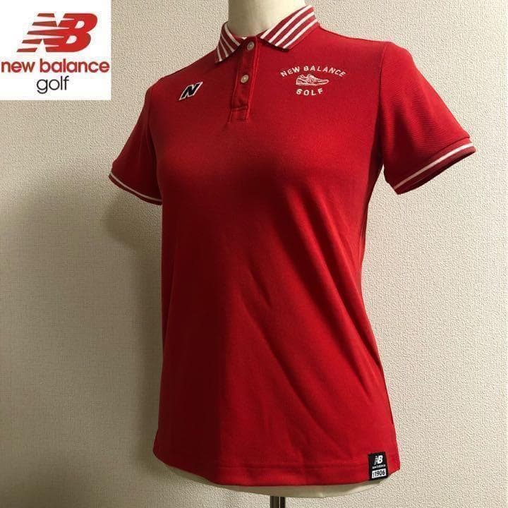 ニューバランスゴルフ スポーツ ポロシャツ レディース レッド サイズ0