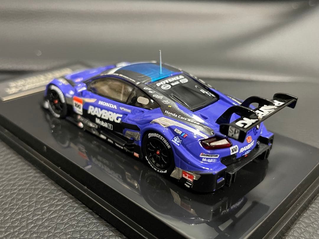 スーパー GT ホンダ NSX ブルー 青 1/64 ミニカー