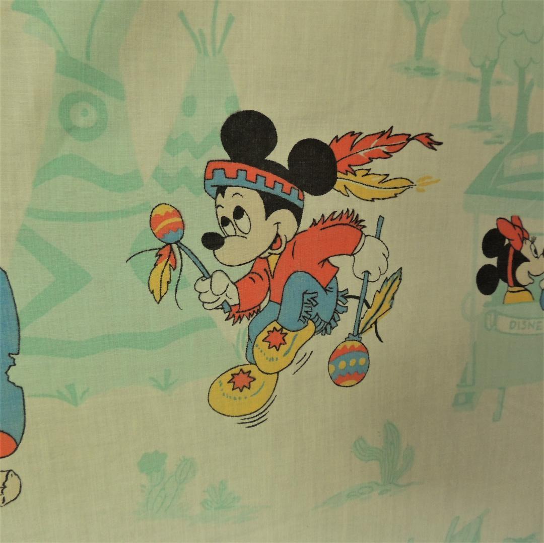 【ビンテージシーツ⑥】ディズニー　ミッキー　ミニー　レア　シーツ
