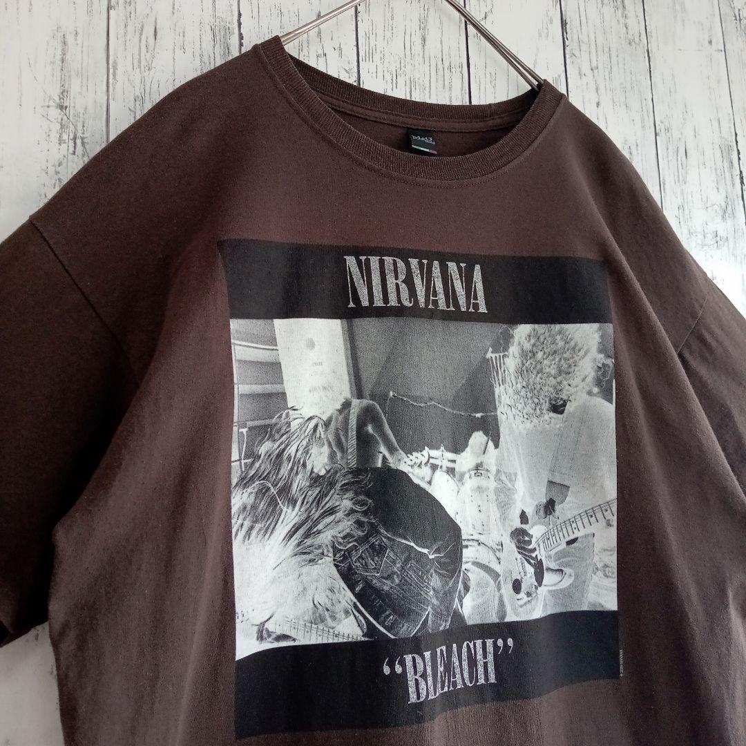 ニルヴァーナ★Tシャツ XL相当 ブラウン ヴィンテージ カートコバーン