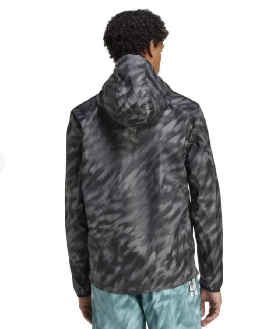 美品 adidas ランニングジャケット M ウインドブレーカー ウェア 黒