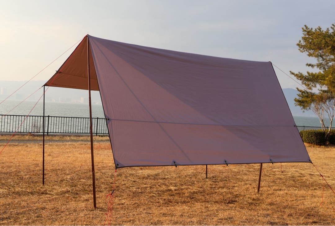 【美品】QUICKCAMP タープ QC-TCRT400 グレー