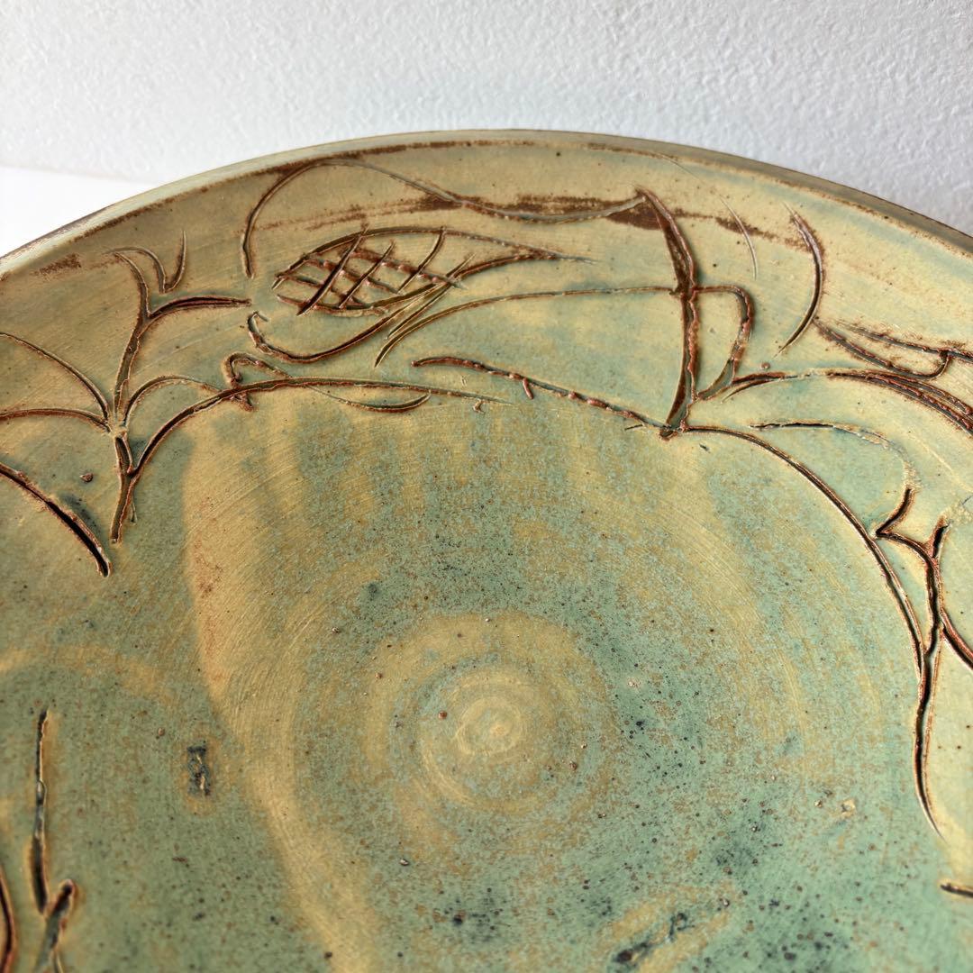 清水焼 藤平正文 大皿 30cm 作家物 盛皿 窯変釉 かいらぎ