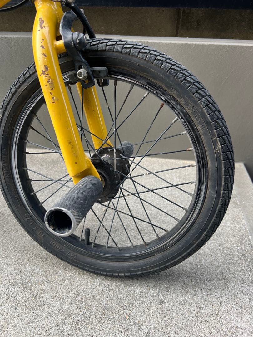 aresbikes イエロー BMX 16インチ 自転車　引き取り歓迎