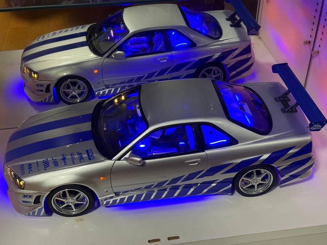 ディアゴスティーニ1/8 ワイルドスピード GT-R R34 完成品