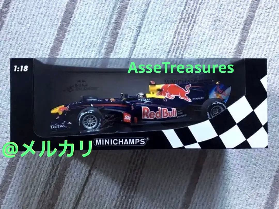 状態良好 限定品 ミニチャンプス 1/18 レッドブル RB6 ベッテル