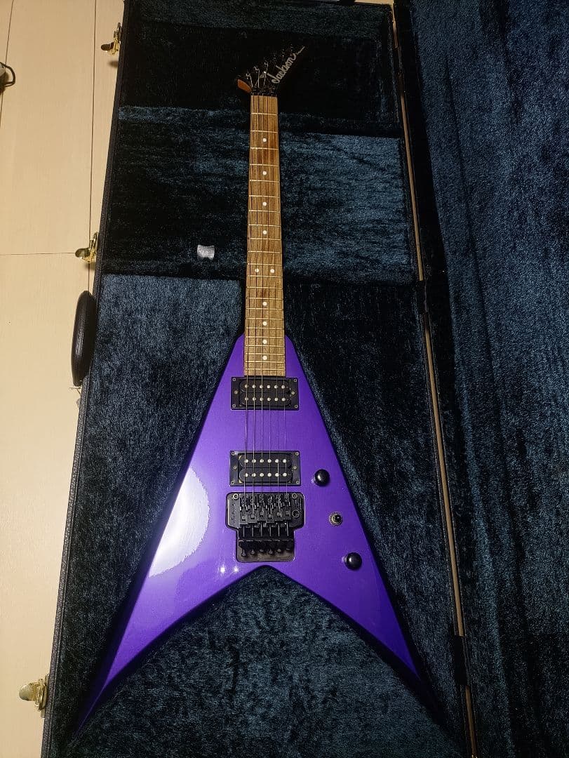 Jackson kv エレキギター 紫 新古品？　日本製　1997年製