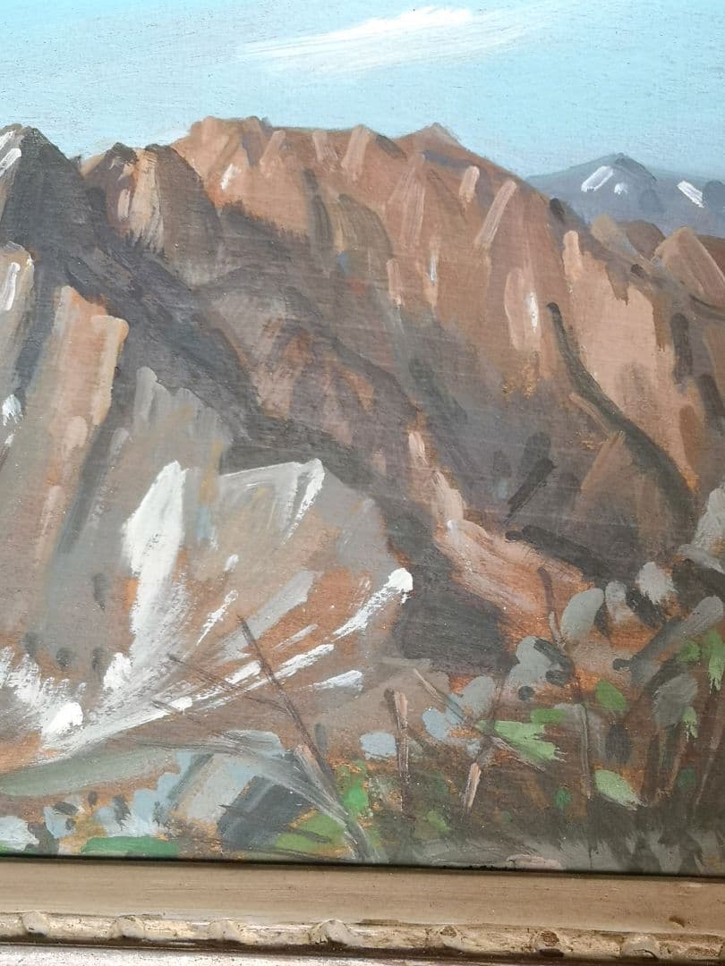 【昭和レトロ　1960s　油彩　風景画】洋画　坂本益夫