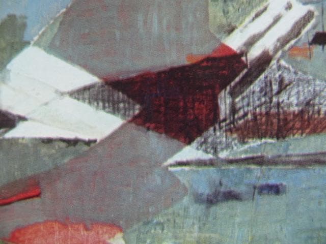 山口薫、【田園詩】、年代物・希少な画集画、新品高級額 額装付、状態良好