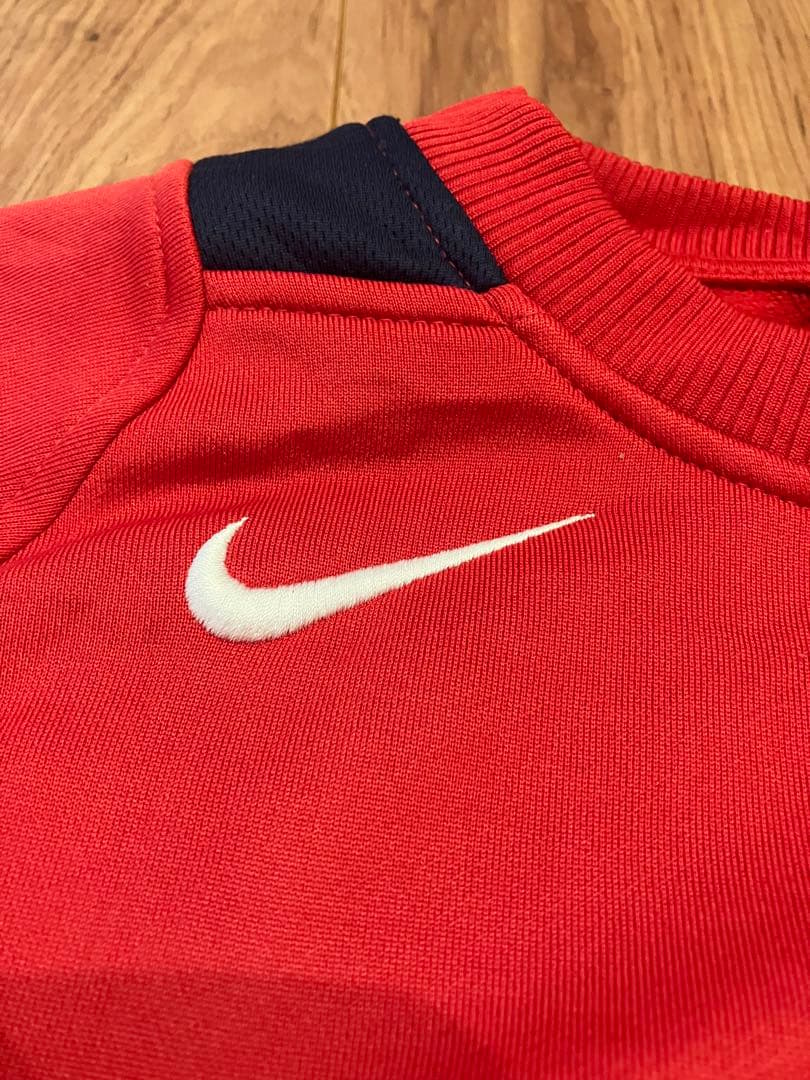 アーセナル Nike トレーニングスウェット 赤 古着　ナイキ　ドリルトップ
