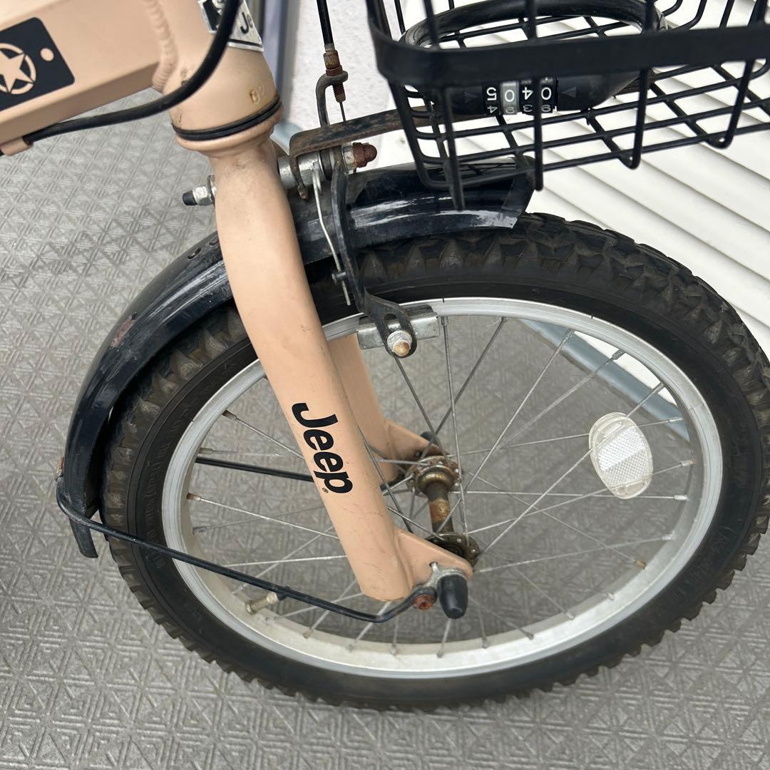 Skateboards様 Jeep 子供用自転車 18インチ ベージュ ジープ