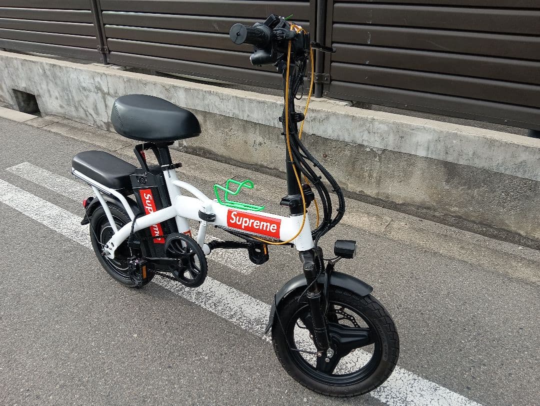 折りたたみ電動アシスト自転車 カスタム LEDリモコン付
