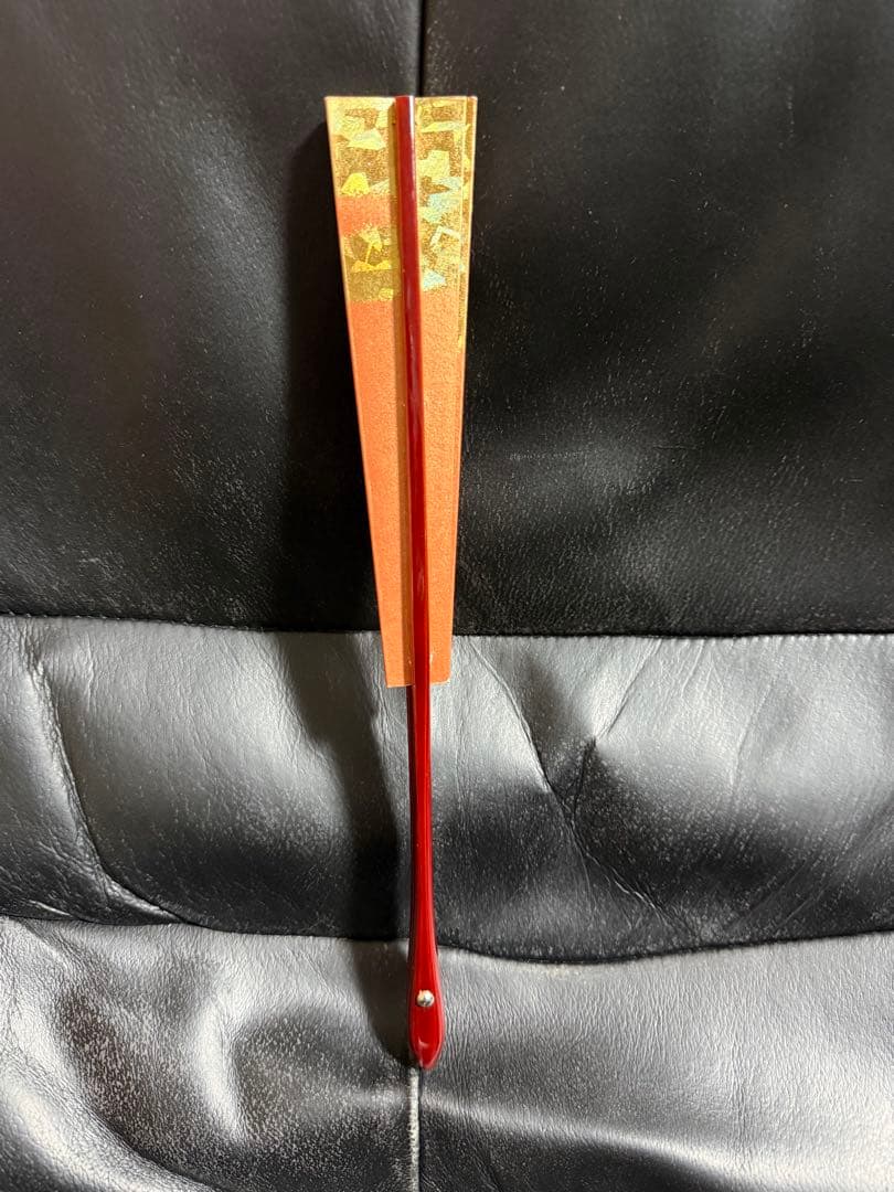 扇子　29cm 2本組　墨絵牡丹　パール　扇子　舞踊　大衆演劇　着物　和装　小物