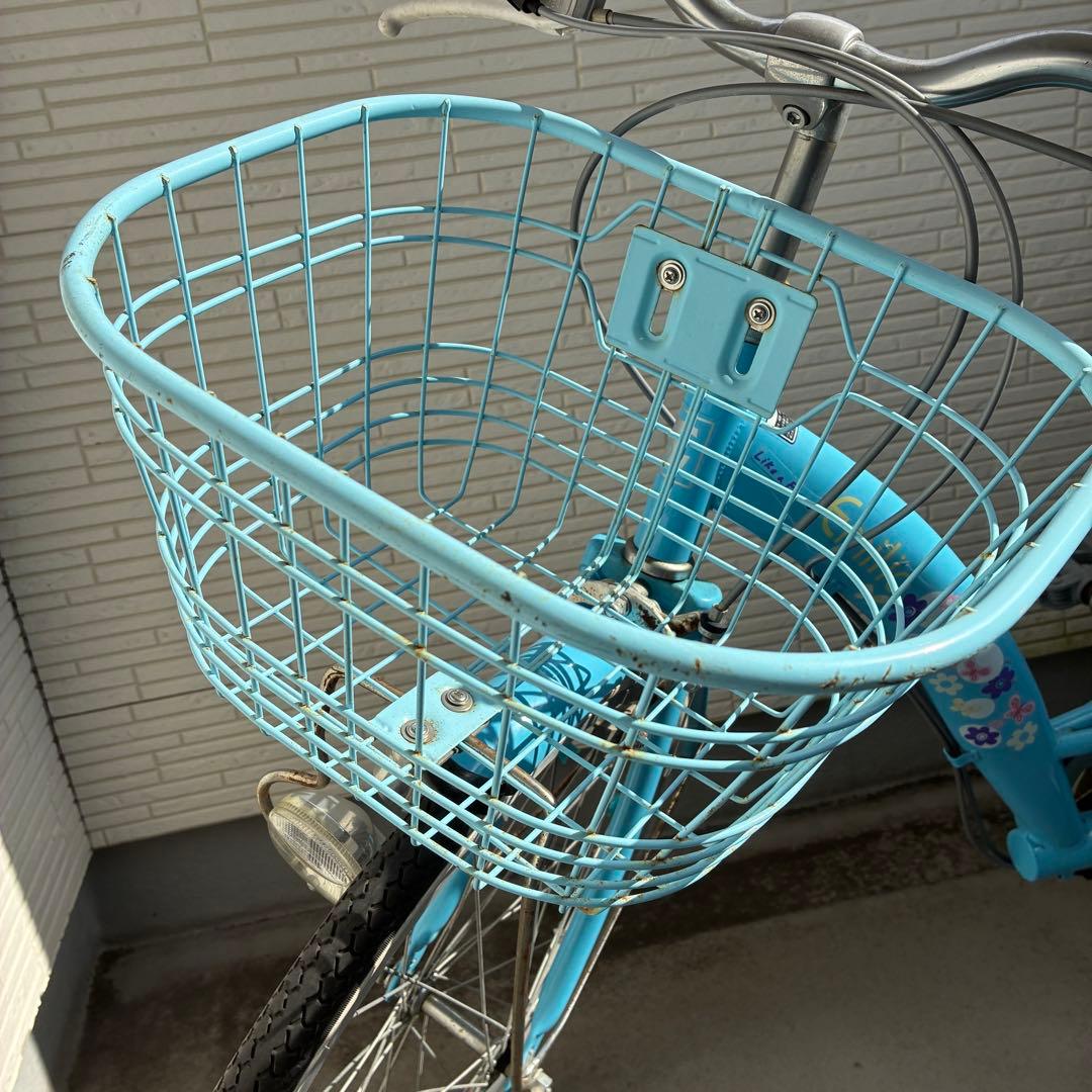 女の子用自転車 22インチ シマノ製6段変速 パステルブルー