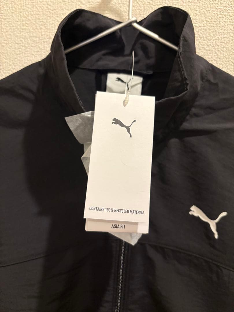 新品タグ付✨PUMA プーマ クロップド丈 ナイロンジャケット 黒 レディースS