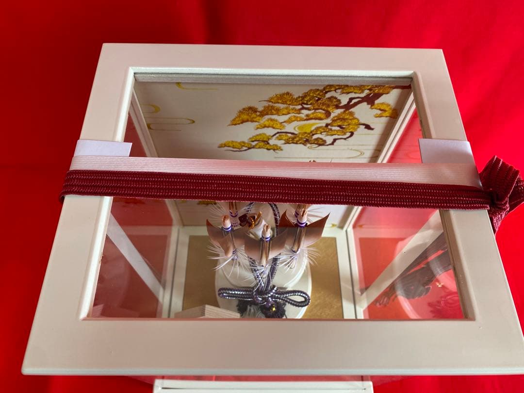 東京久月　破魔弓　コンパクトアクリルケース・間口約２１×奥行約１９×高さ約２９㎝