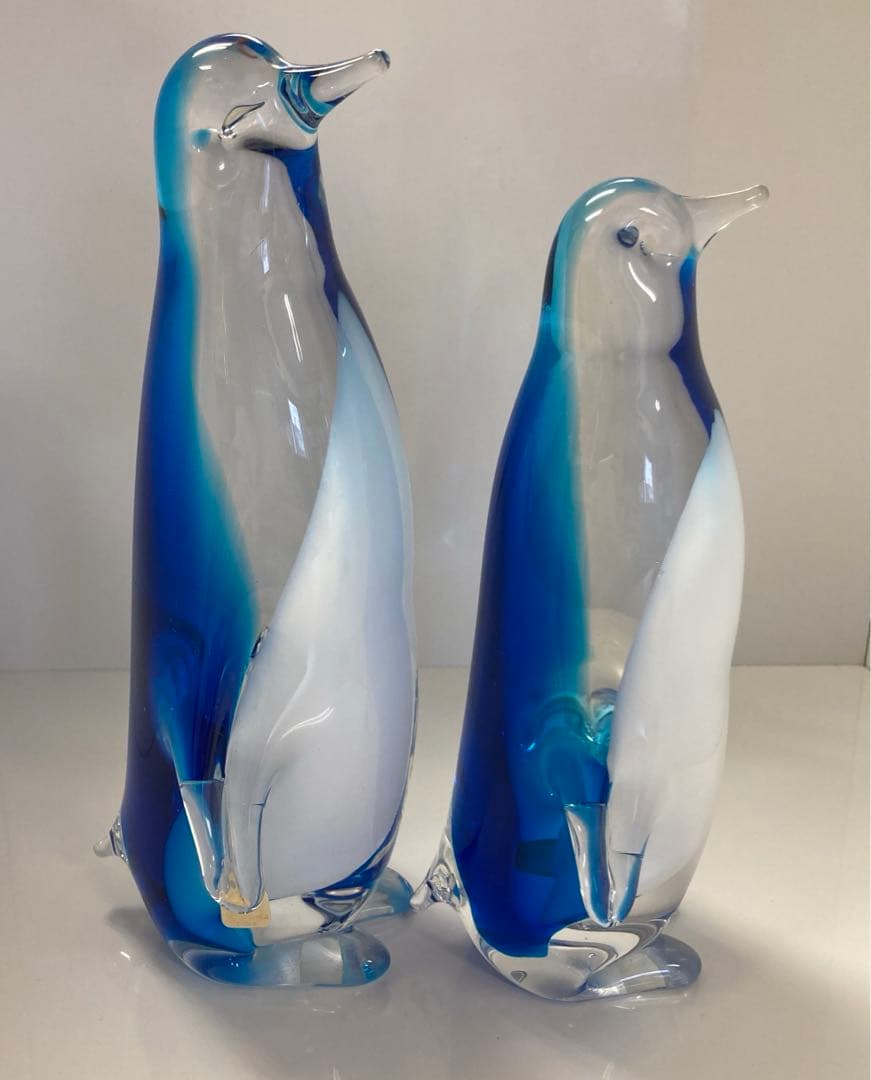 MultiGlass マルティグラス　マルテイグラス　ガラス工芸　ペンギン　親子