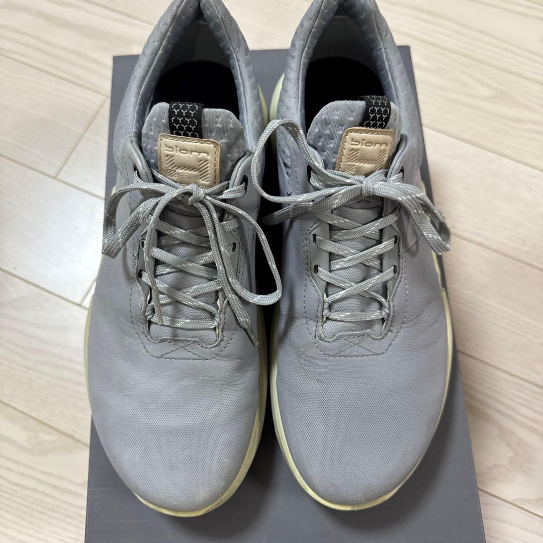 ecco エコー ゴルフシューズ グレー 40 スパイクレス
