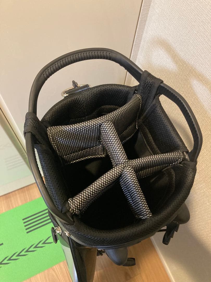 AVIREX 縦型キャディバッグ ブラック・グレー　スタンド式
