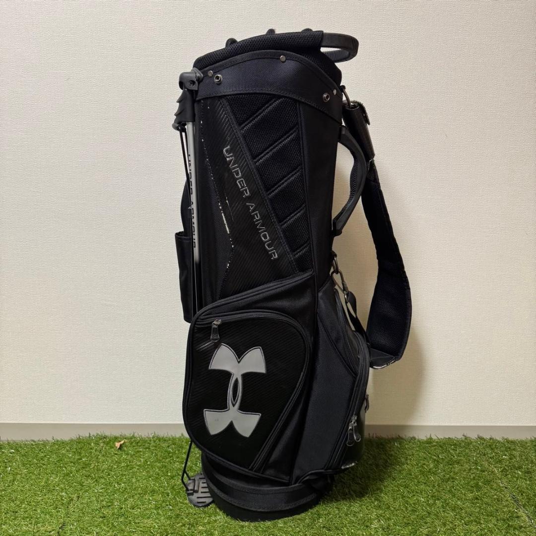 希少 アンダーアーマー キャディバッグ スタンド ブラック3.22kg 9型