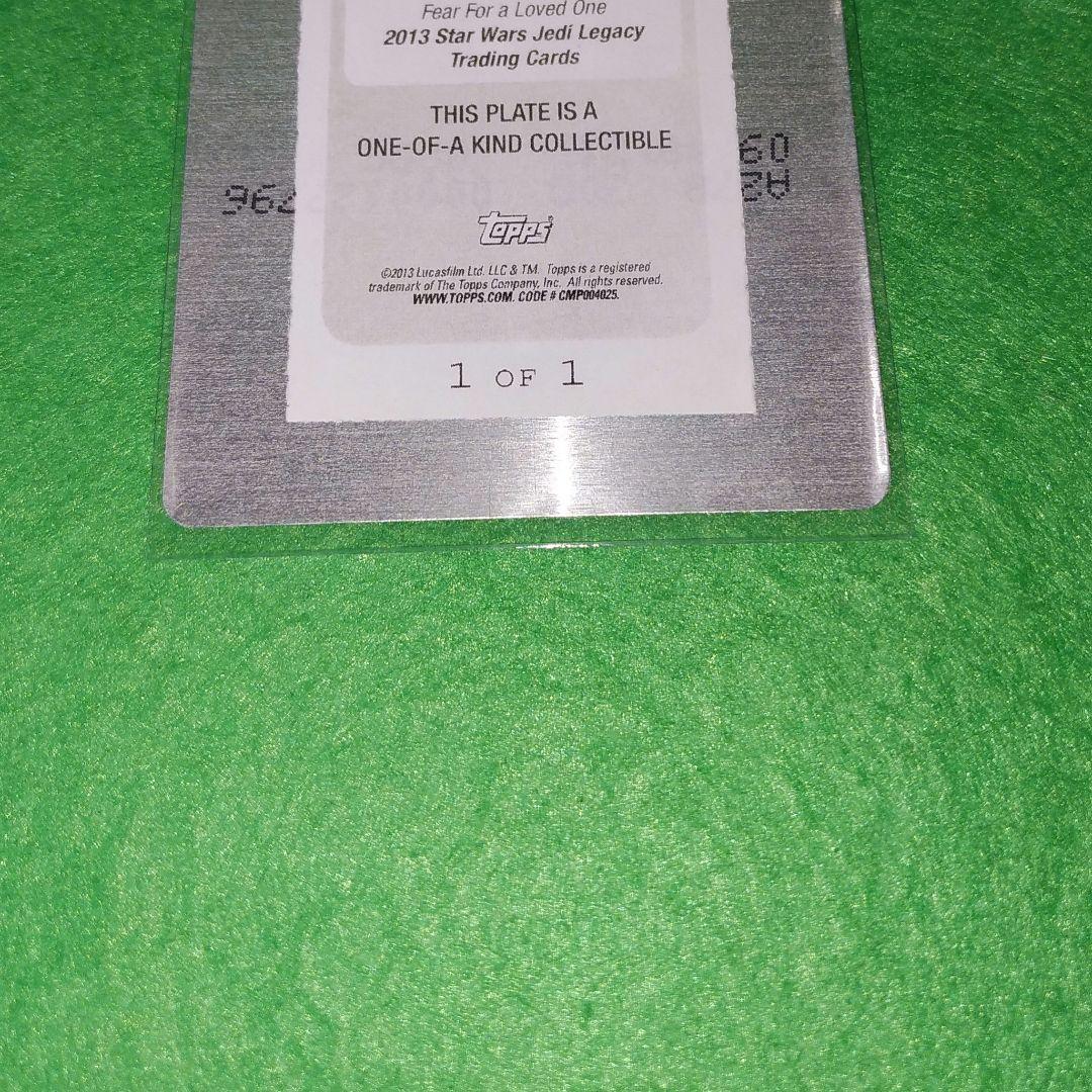スターウォーズ　カード　topps　トップス　アナキンスカイウォーカー　1of1