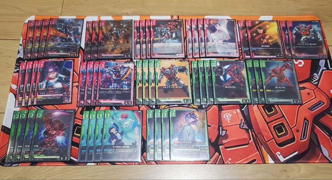 ガンダムカードゲーム プレイヤー引退品 構築済みデッキ6個 他