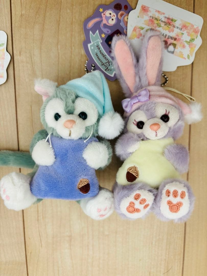 ディズニー ダッフィー＆フレンズ オータムスリープオーバー ぬいぐるみストラップ