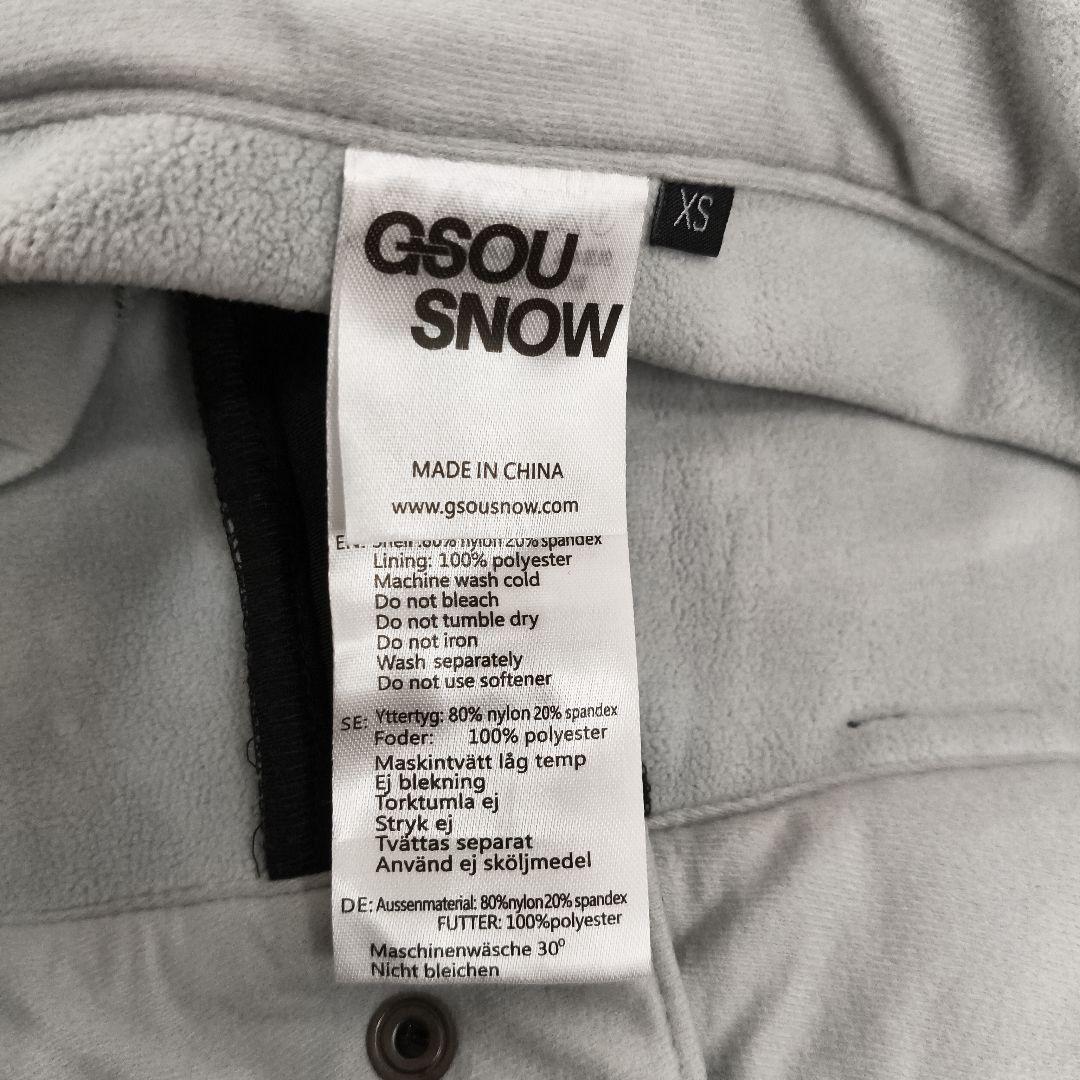 GSOU ウェアラブル スリムフィット フリース裏地付き スキーパンツ